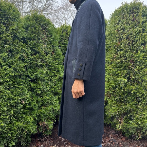 Wool Blend Vintage trench  Coat - Picture 4 of 7